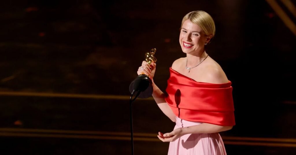 Jessie Buckley wins Best Actress for 'Hamnet'